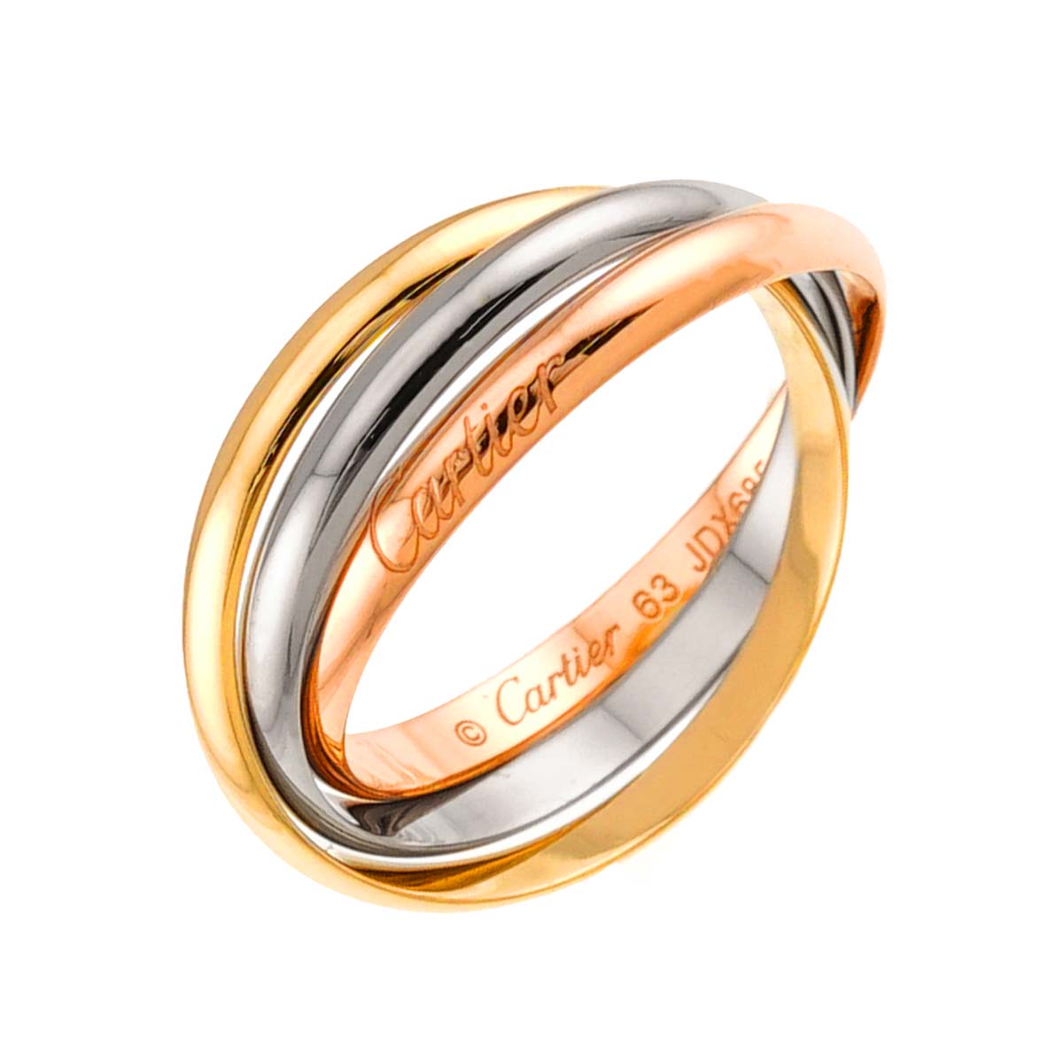 Trinity SM Ring 18K YG WG PG 750 Size63 10.25(US)