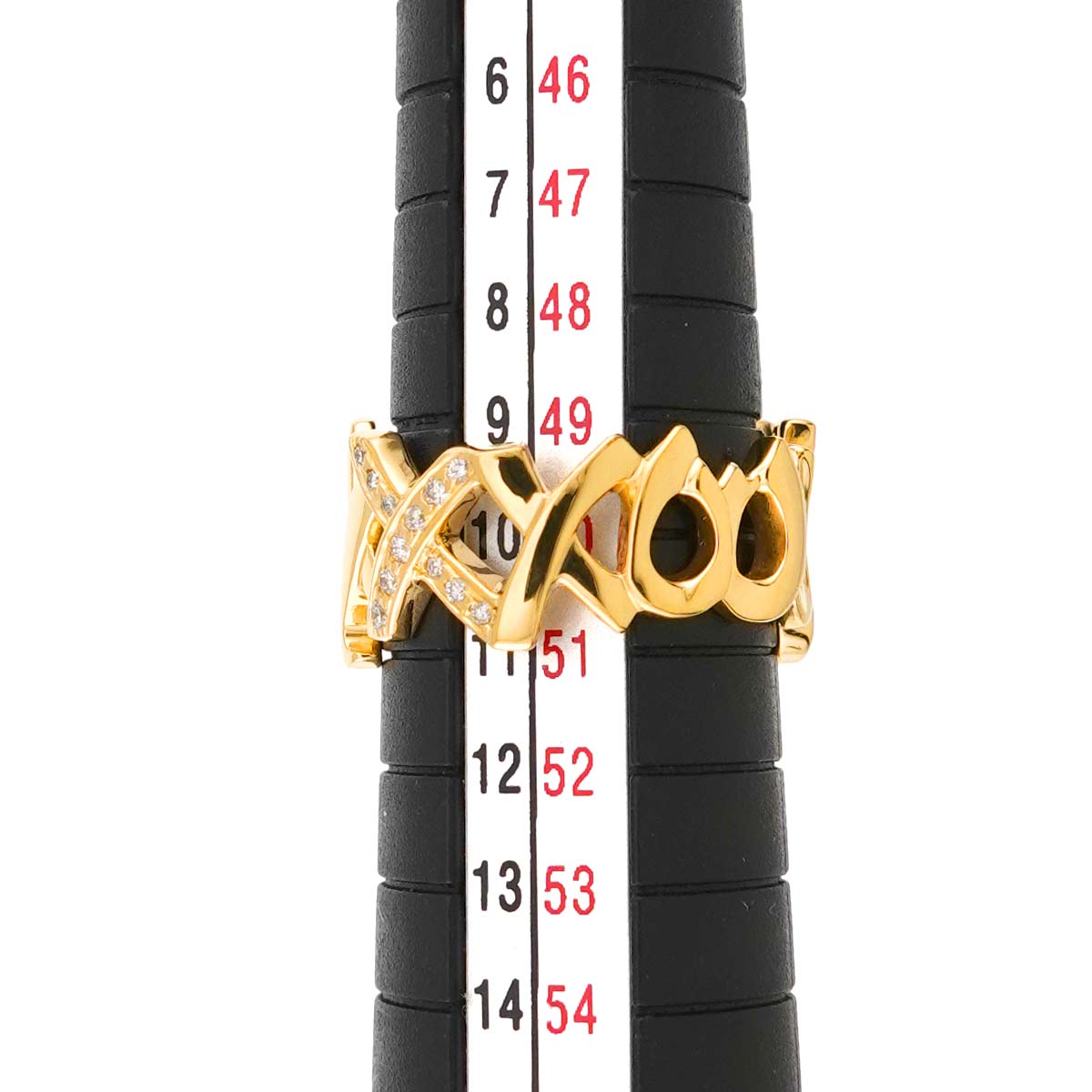 love kiss Diamond Ring 18K Yellow Gold 750 Size5.25(US)