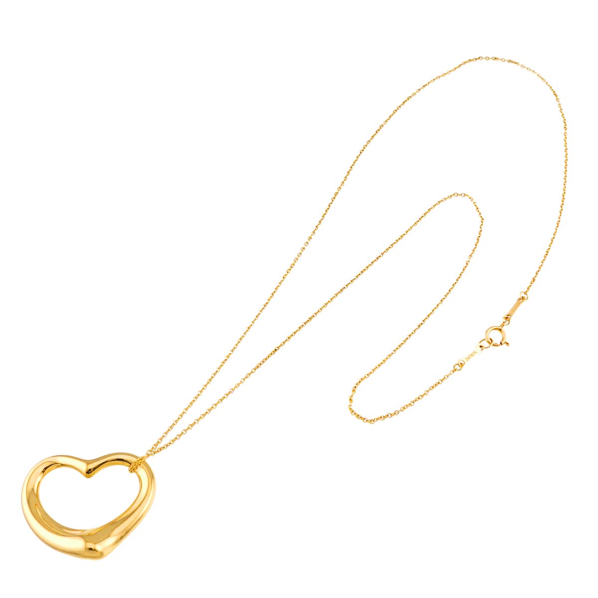 Open Heart Necklace 18K Yellow Gold 750