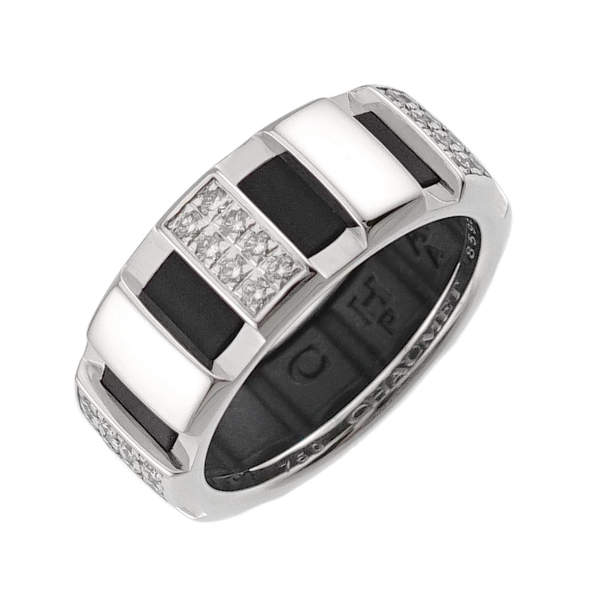 Classone Diamond Ring 18K K18 WG 750 Rubber Size50 5.25(US)