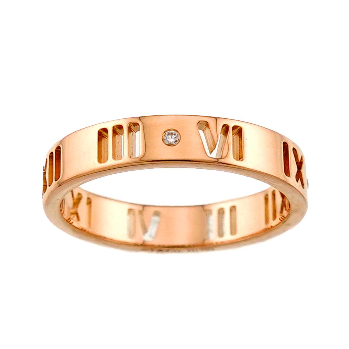 Atlas Ring Diamond 18K PG Pink Gold 750 Size5-5.25(US)