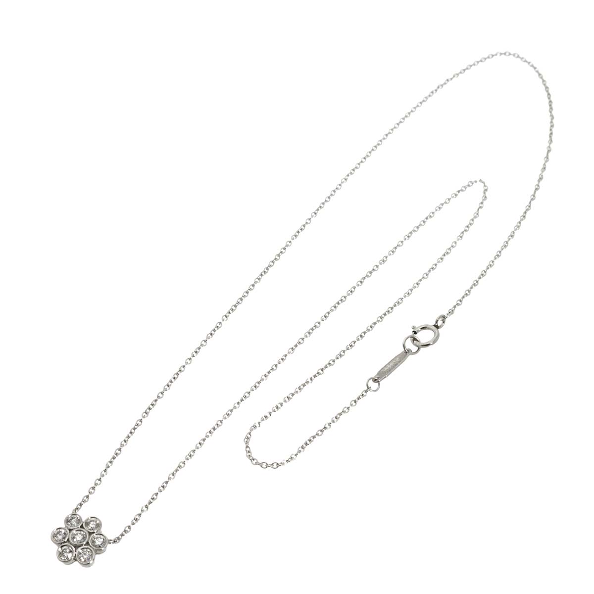 Garden Flower Diamond Necklace Platinum
