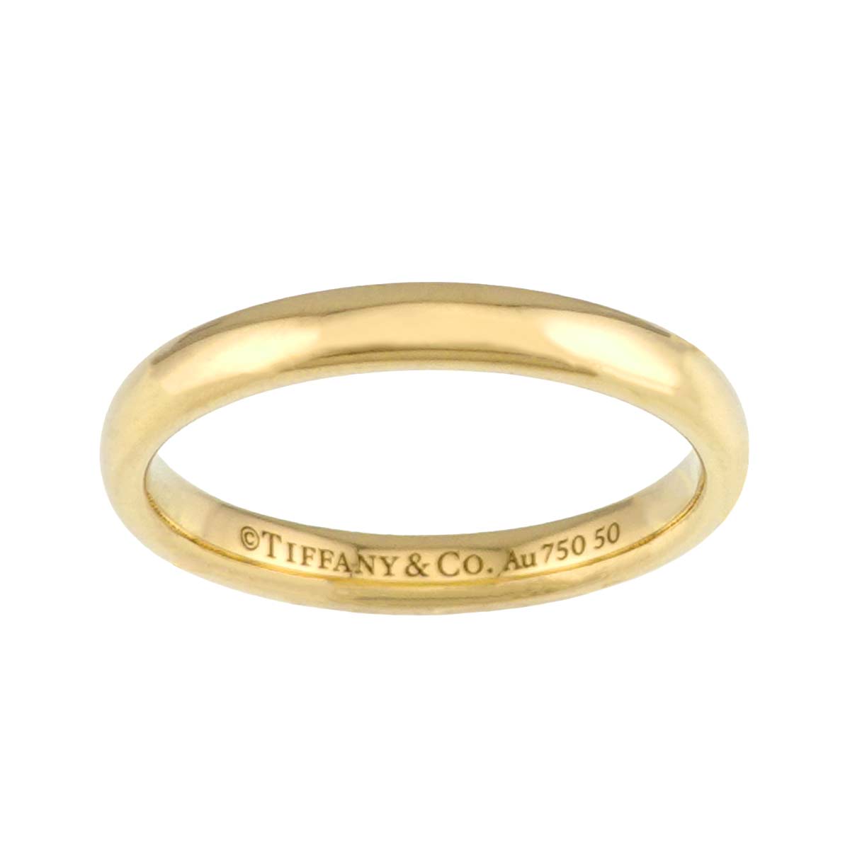 Stacking Band Ring 18K Yellow Gold 750 Size4.5(US)