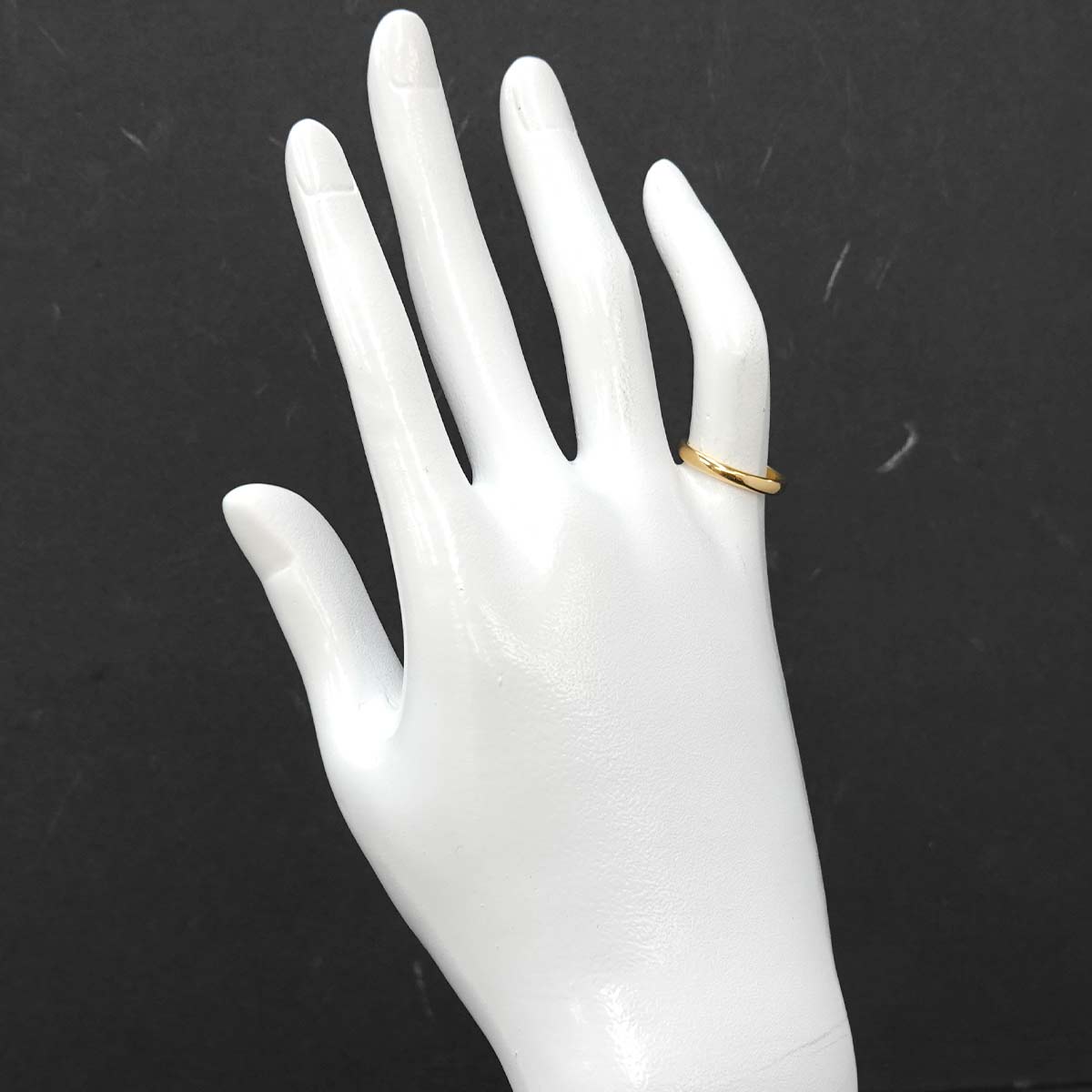 Stacking Band Ring 18K Yellow Gold 750 Size4.5(US)