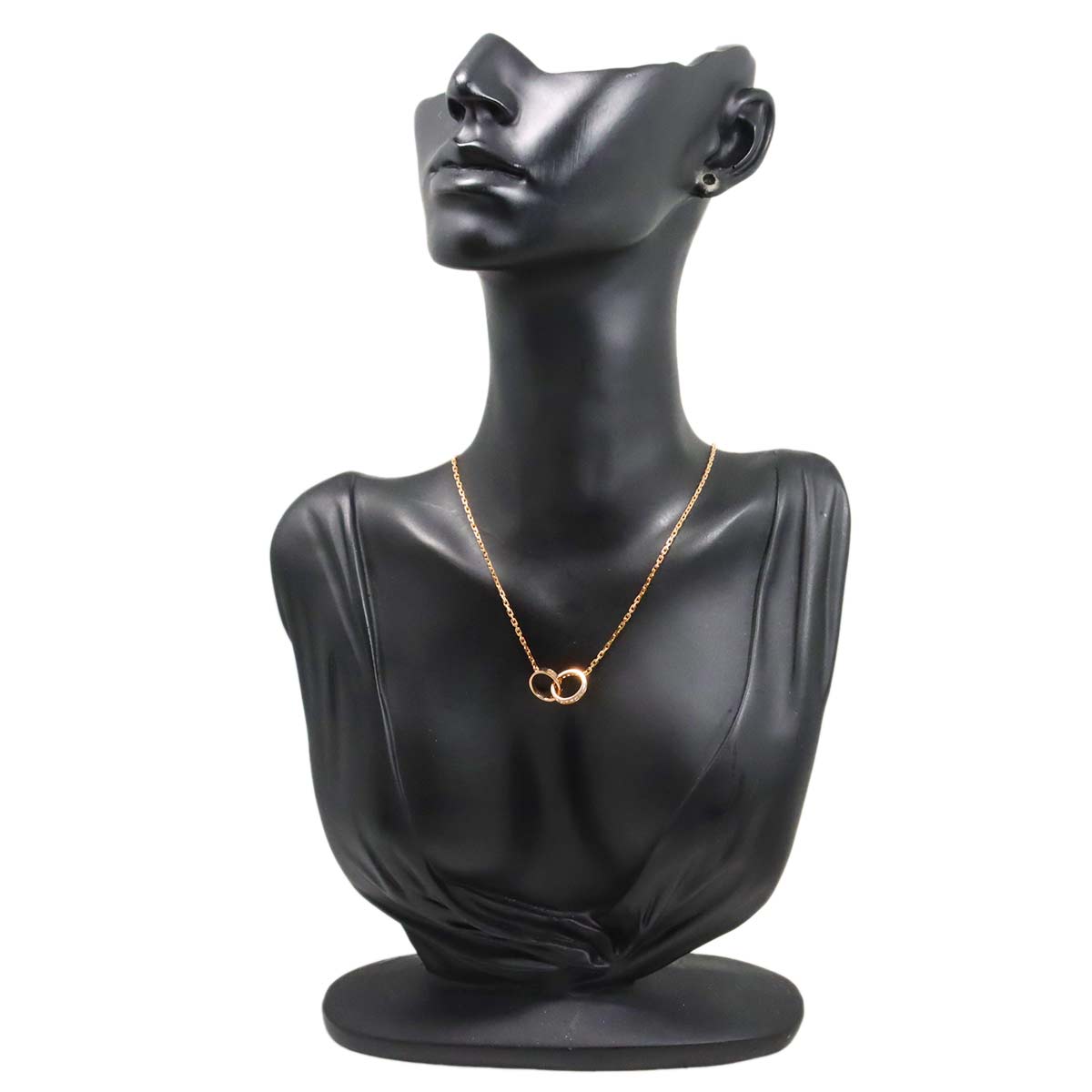 Cartier Love Pave Diamond Necklace 18K PG 750