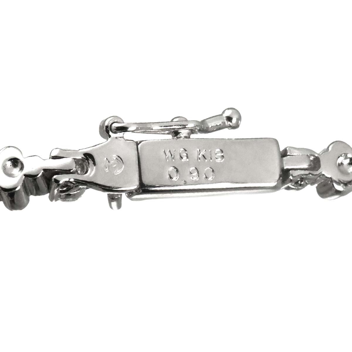 Diamond 0.90ct Bracelet 18K White Gold 750
