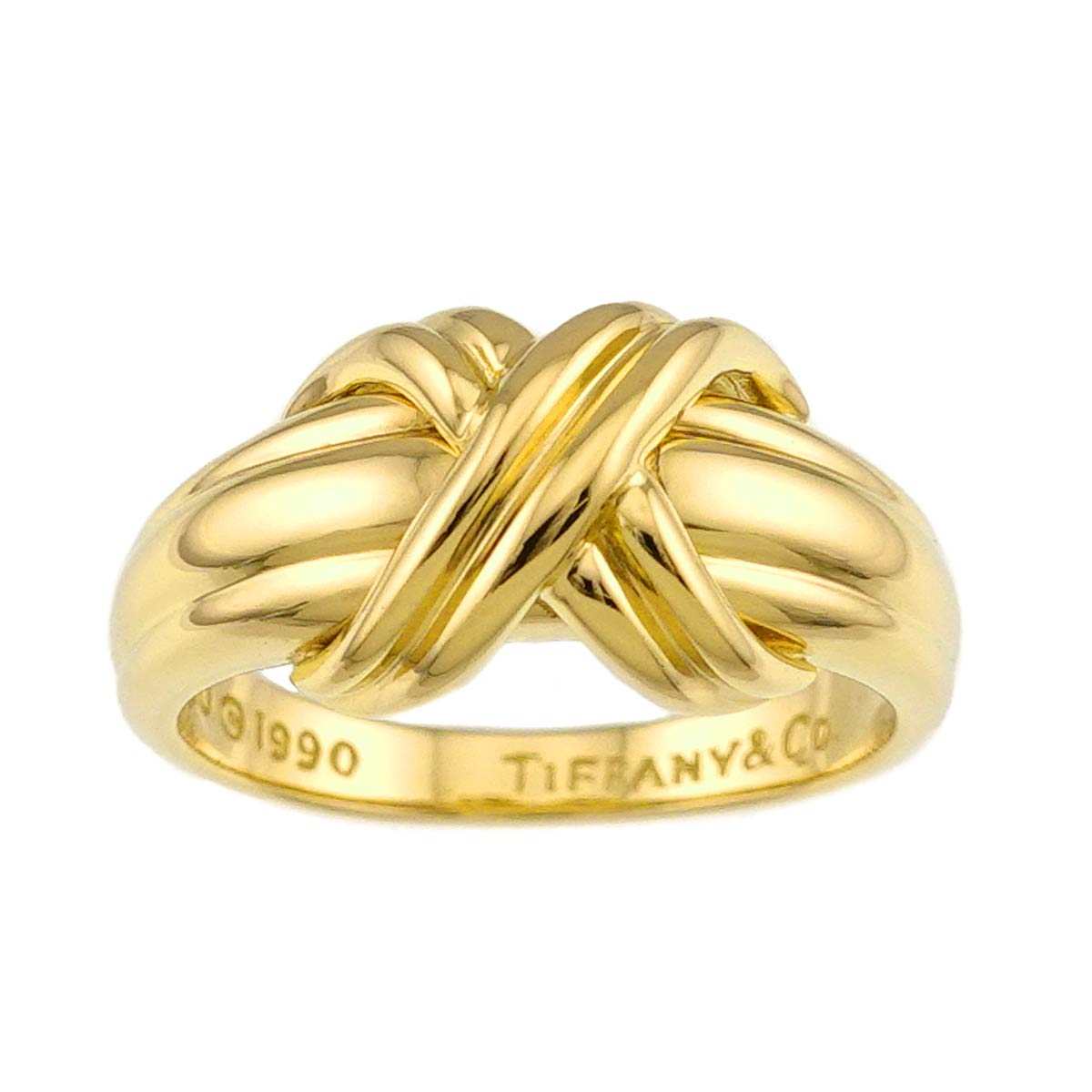 Signature Ring 18K Yellow Gold 750 size6(US)