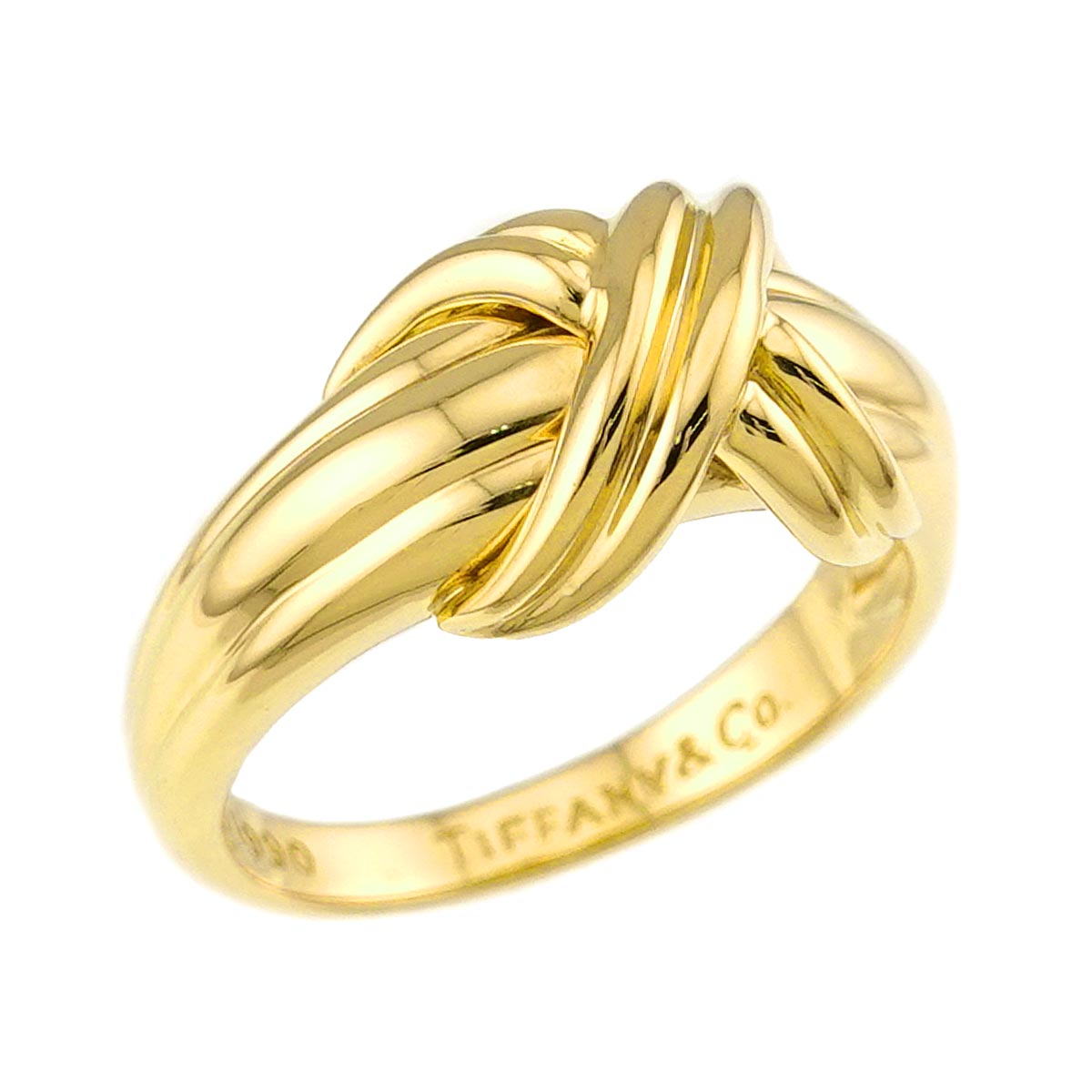 Signature Ring 18K Yellow Gold 750 size6(US)