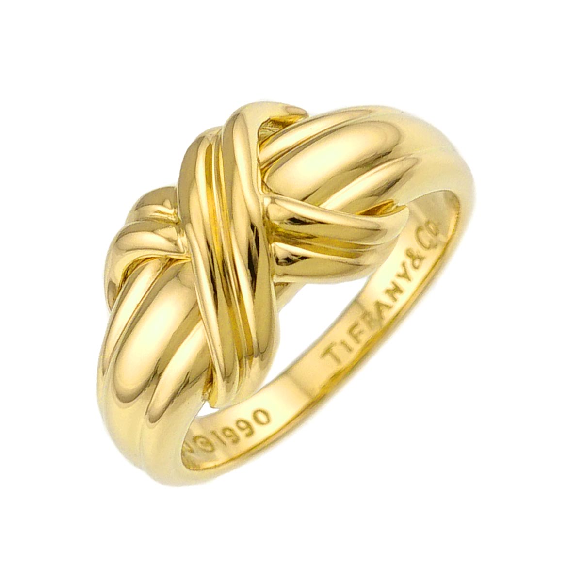 Signature Ring 18K Yellow Gold 750 size6(US)
