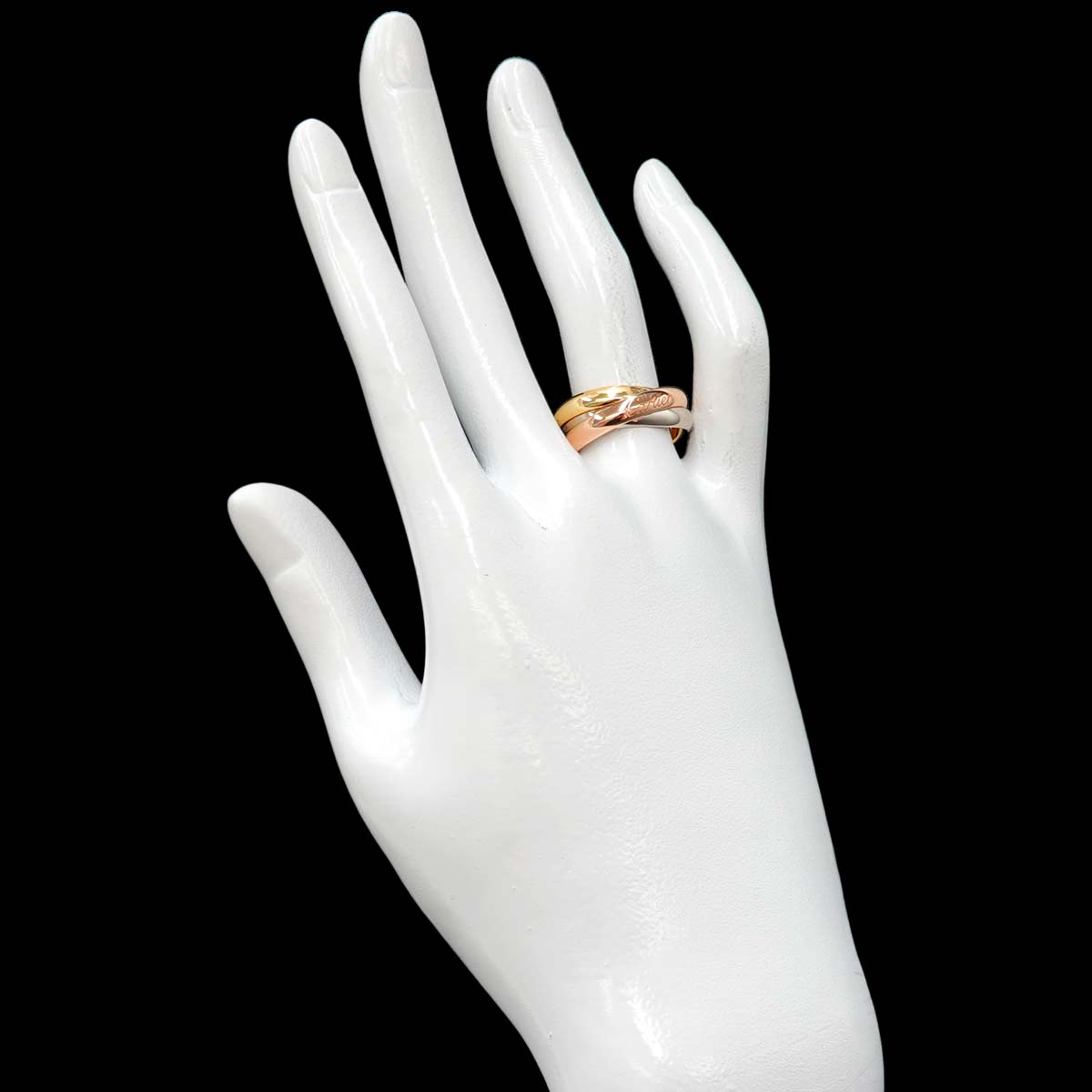 Trinity Ring MM 18K YG WG PG 750 Size54 6.75(US)
