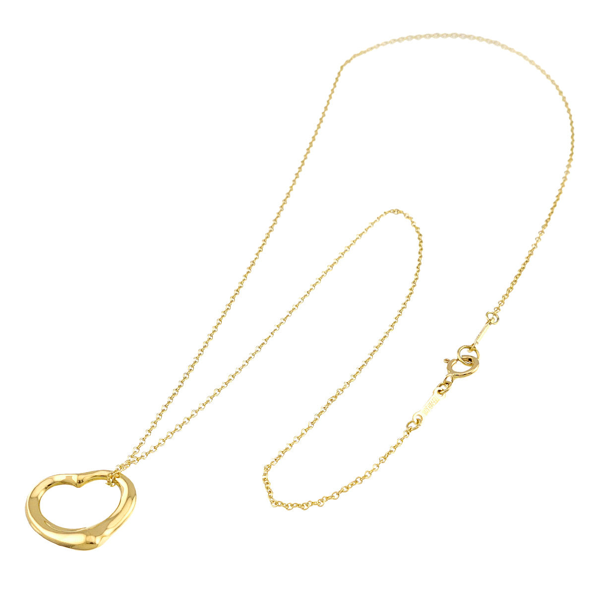 Open Heart Necklace 18K Yellow Gold 750