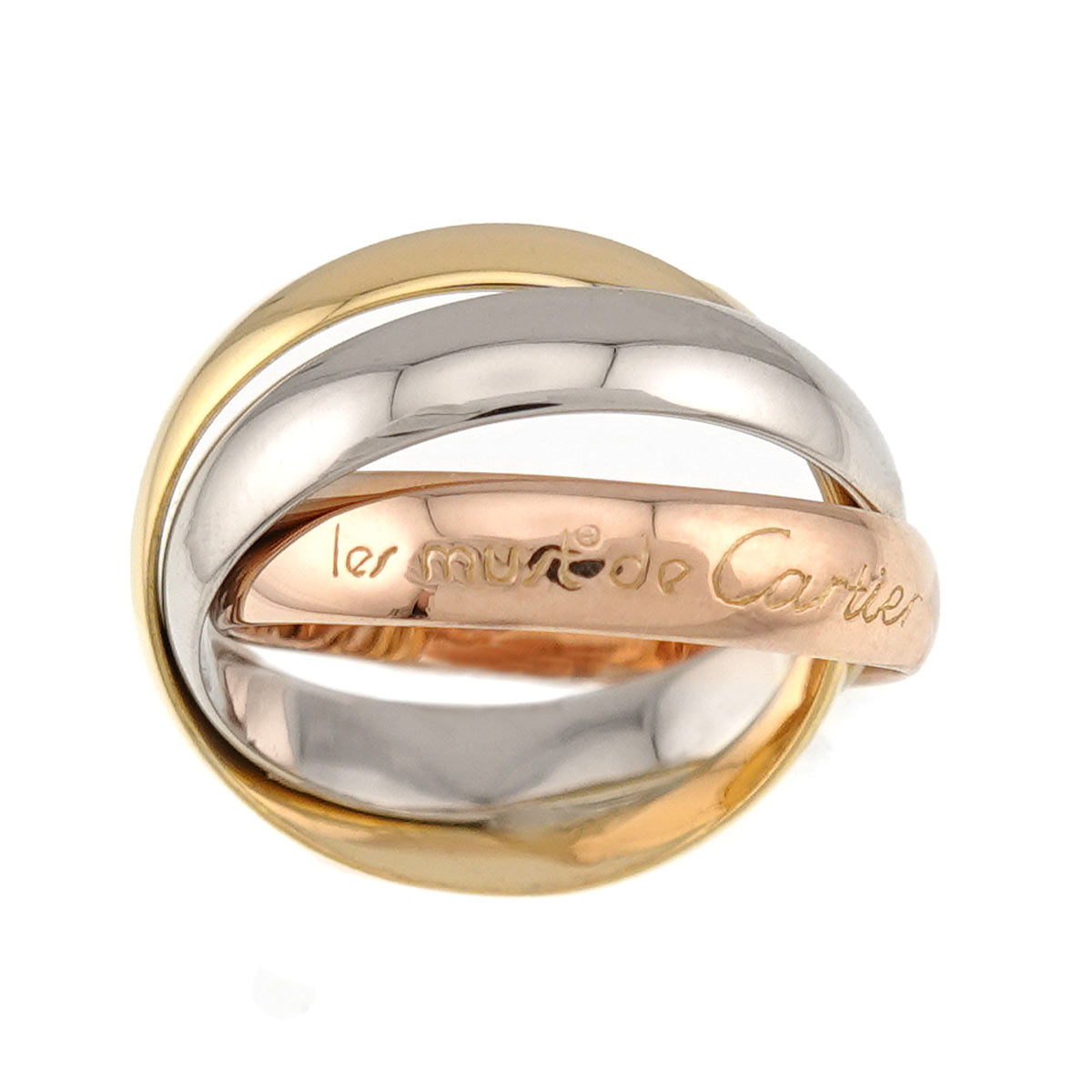 Trinity MM Ring 18K YG WG PG 750 Size47 3.75-4(US)