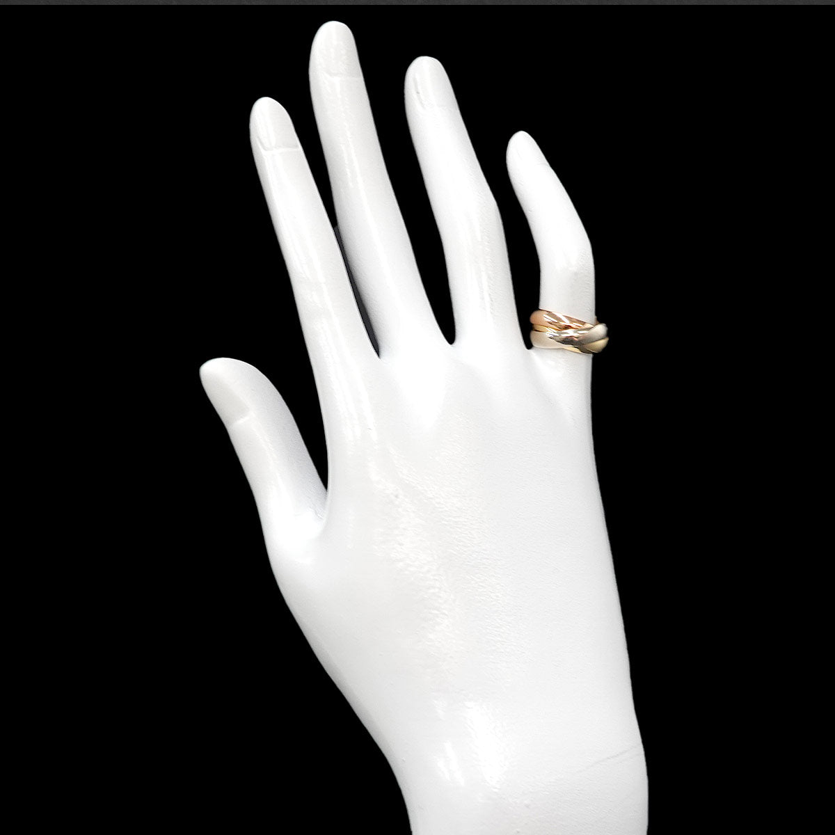 Trinity MM Ring 18K YG WG PG 750 Size47 3.75-4(US)