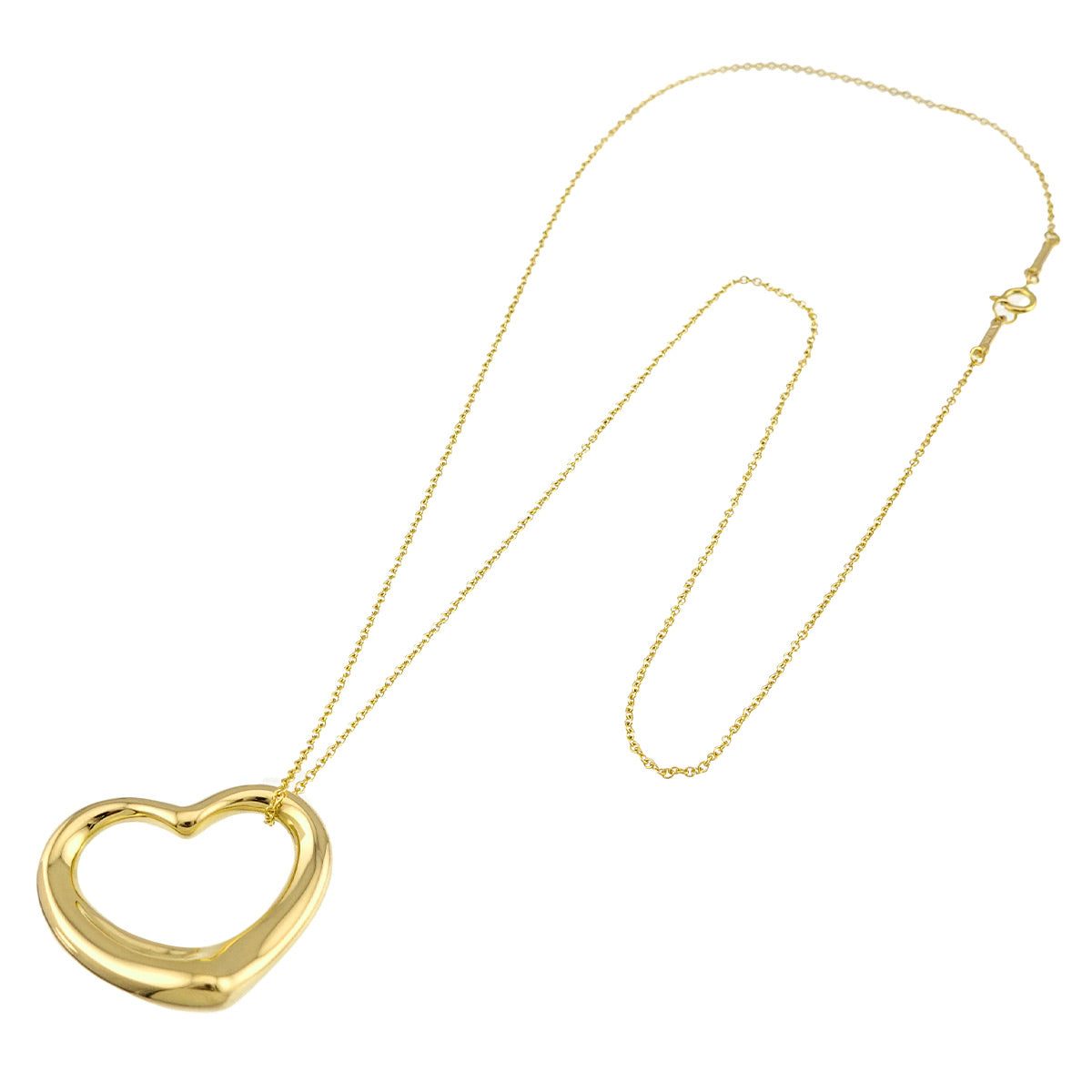 Open Heart Necklace 18K Yellow Gold 750
