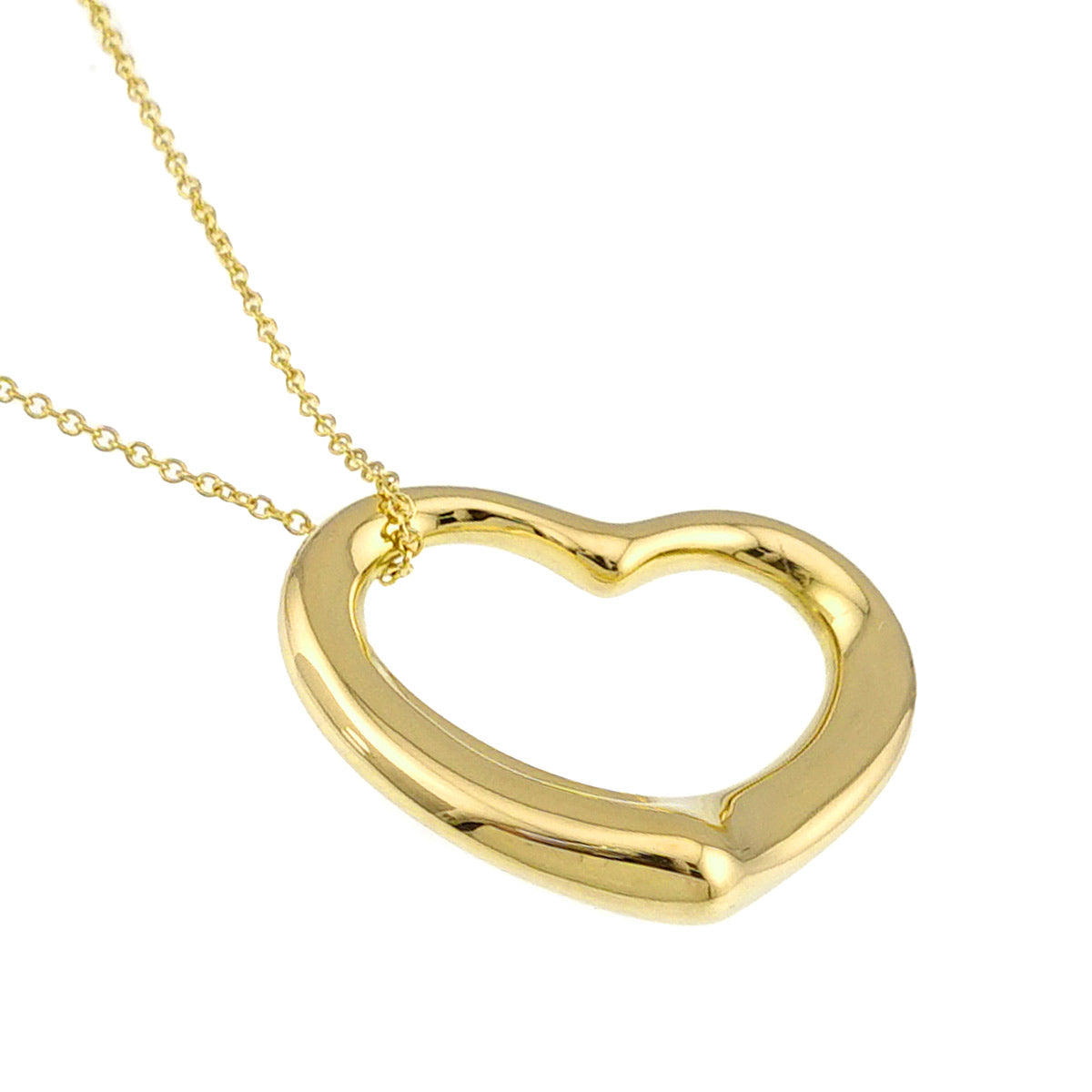 Open Heart Necklace 18K Yellow Gold 750