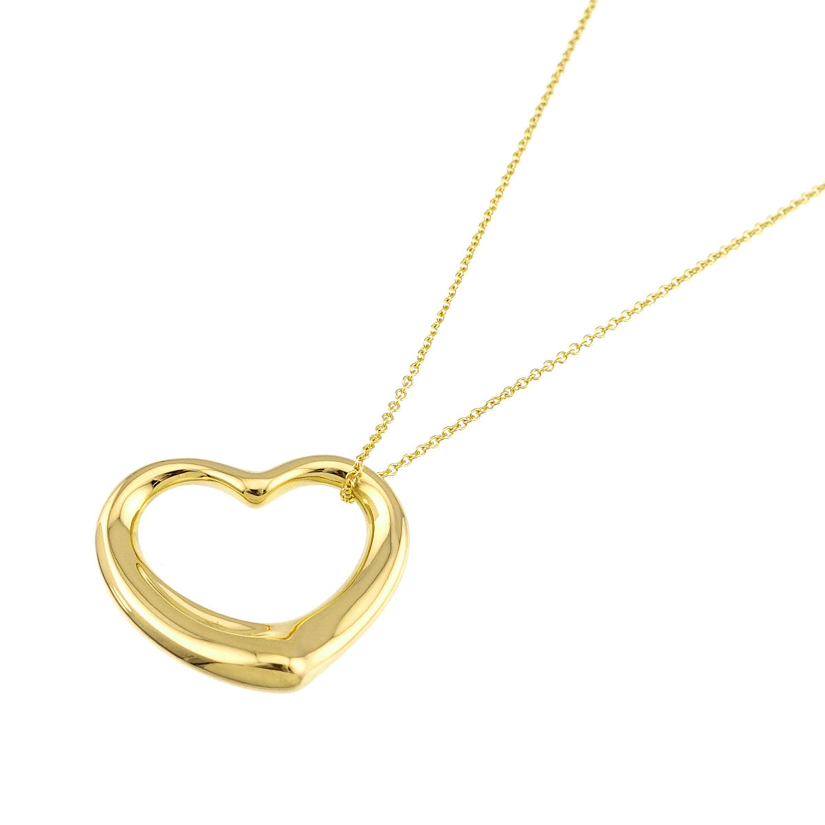 Open Heart Necklace 18K Yellow Gold 750