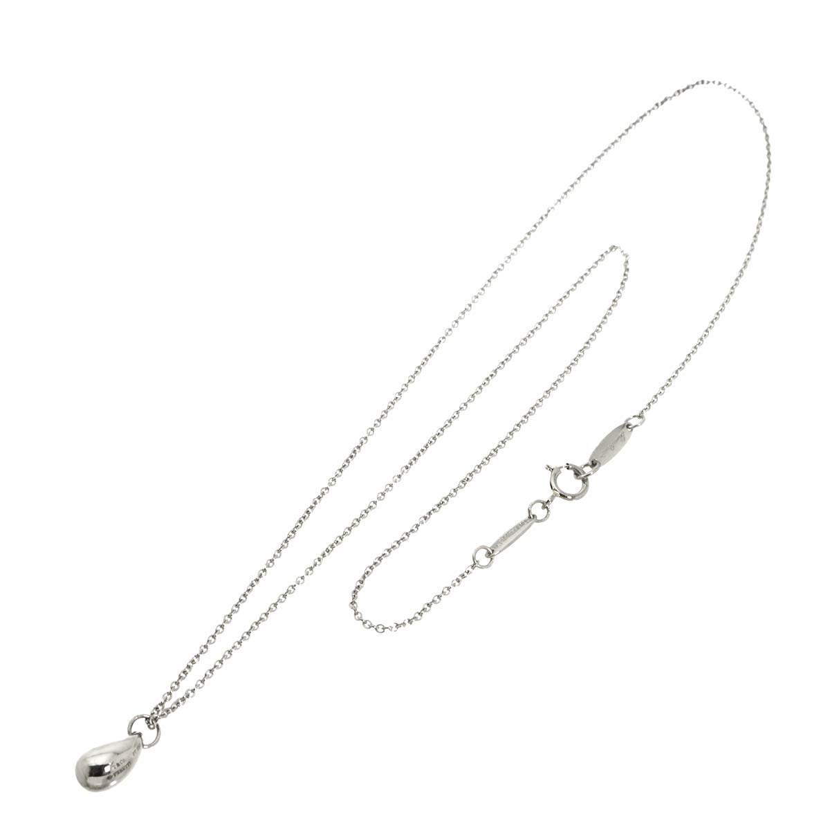 Teardrop Necklace Platinum