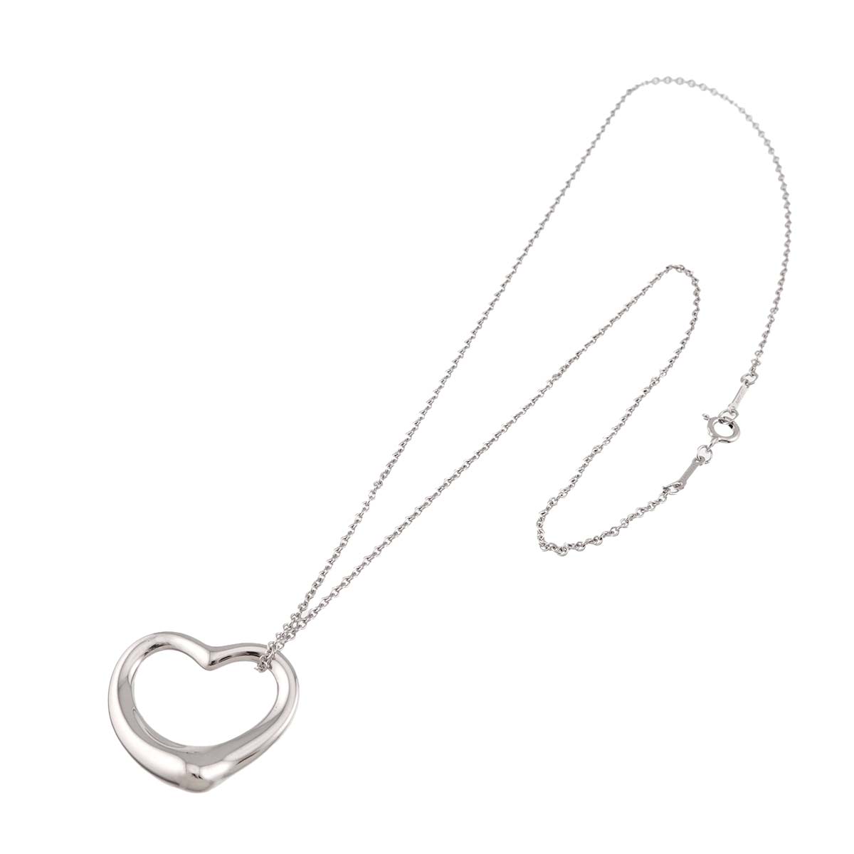 Open Heart Necklace Silver 925