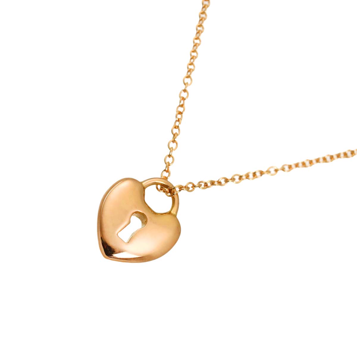 Heart Rock Necklace 18K Pink Gold 750