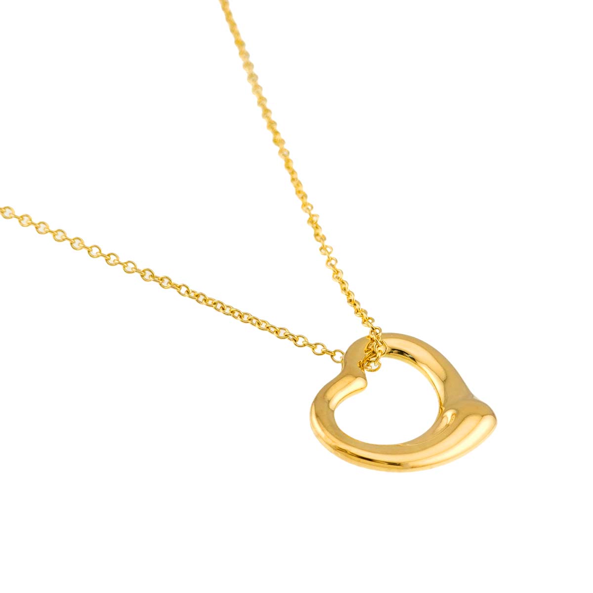 Open Heart Necklace 18K Yellow Gold 750