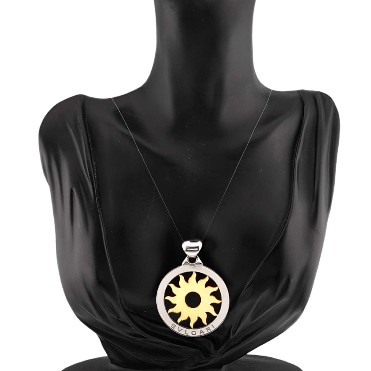 Tondo Sun Pendant Top 18K YG 750 SS