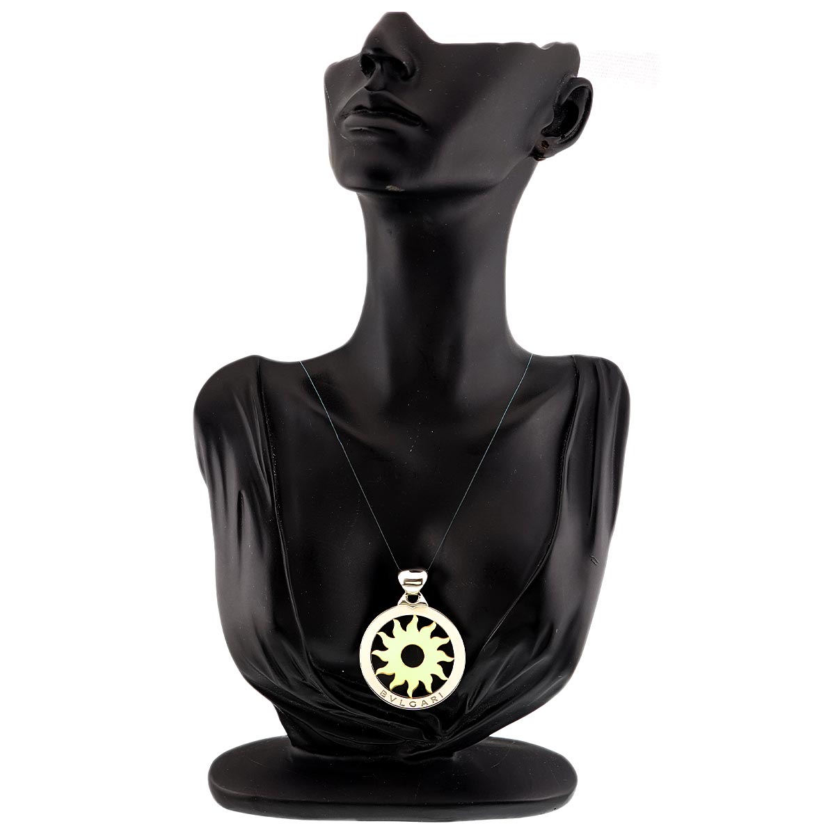 Tondo Sun Pendant Top 18K YG 750 SS