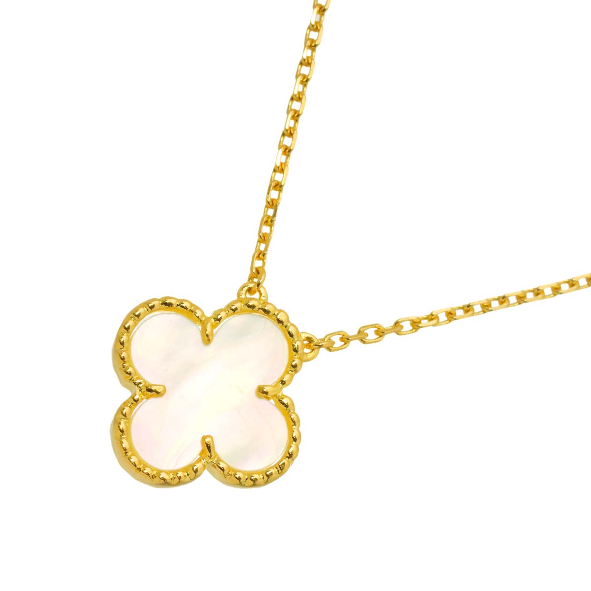 Vintage Alhambra MOP Necklace 18K YG 750