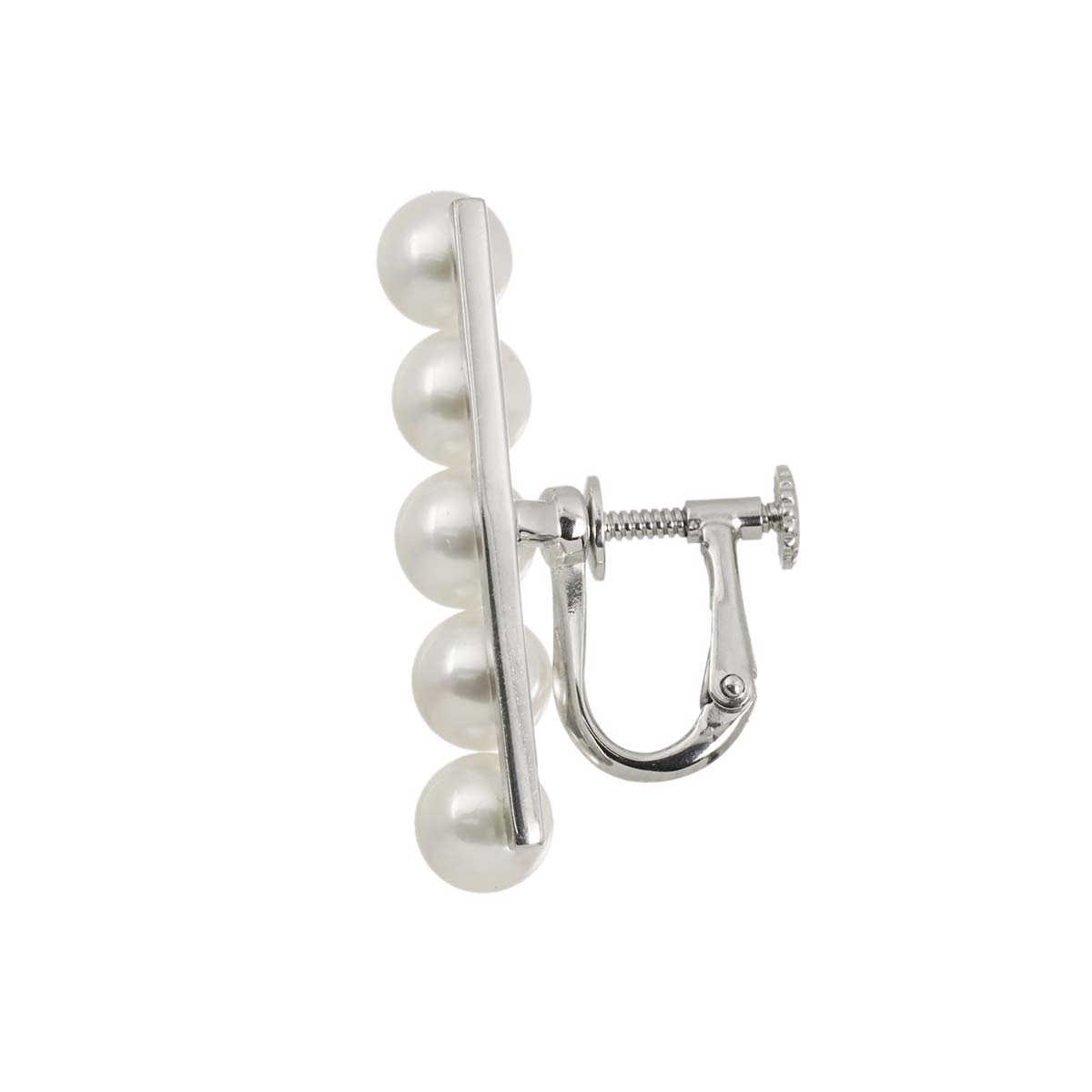 Balance Akoya Pearl Earring 18K WG 750 One Piece only