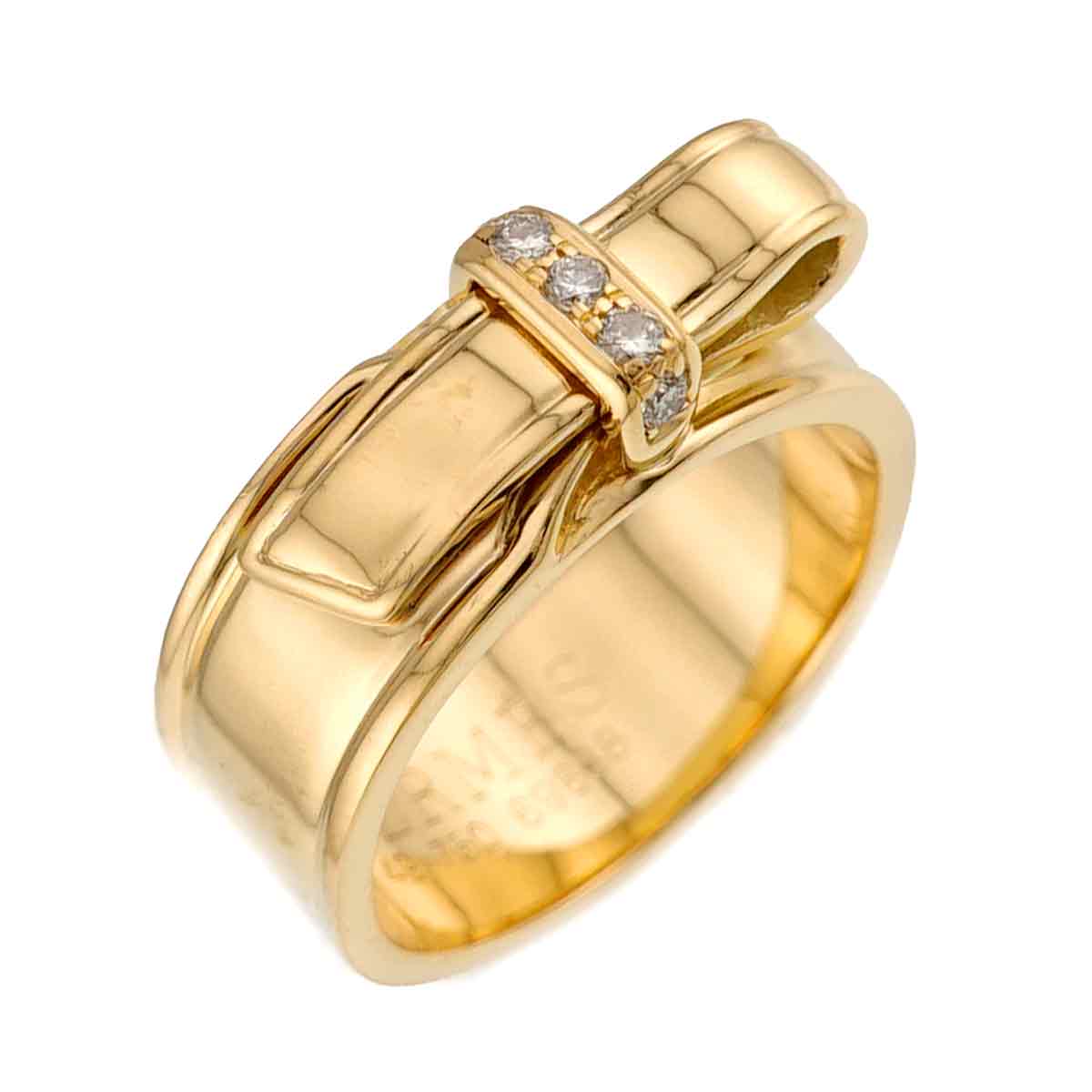 Artemis Diamond Ring 18K YG 750 Size49 4(US)