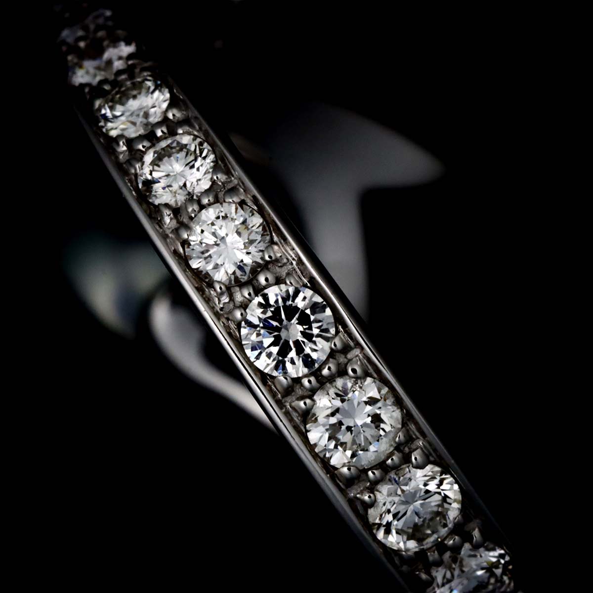 South Sea pearl Diamond Ring 18K WG 750 size53 6(US)