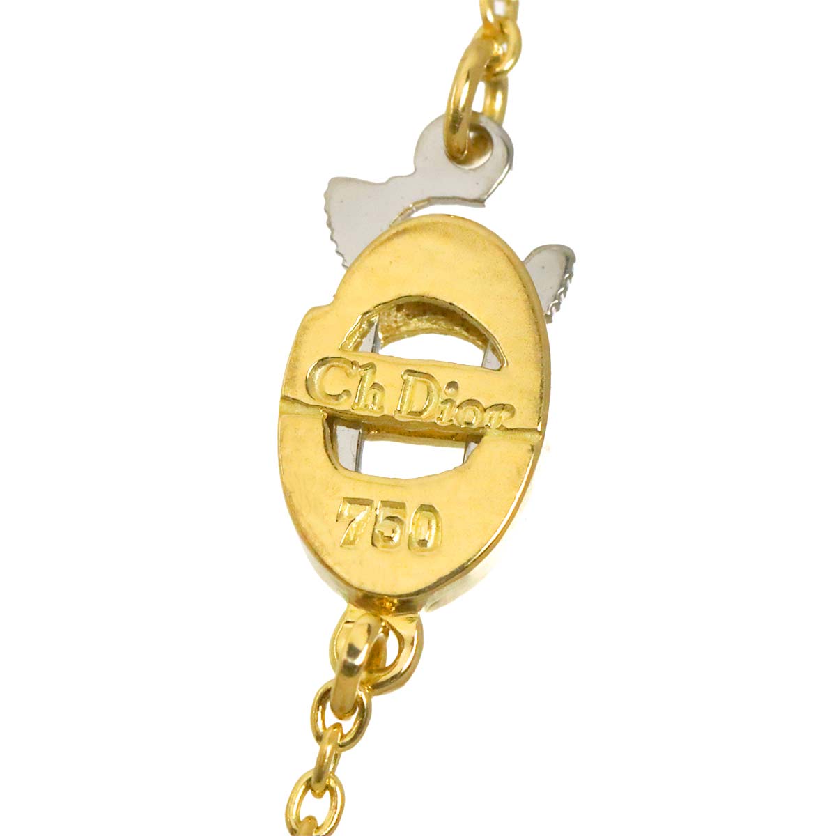 Diamond Necklace 18K Yellow Gold 750