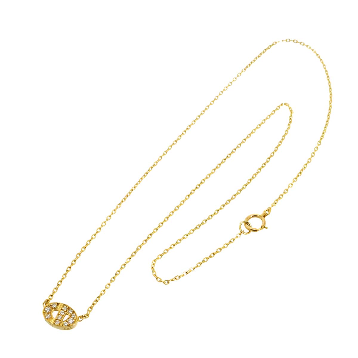 Diamond Necklace 18K Yellow Gold 750