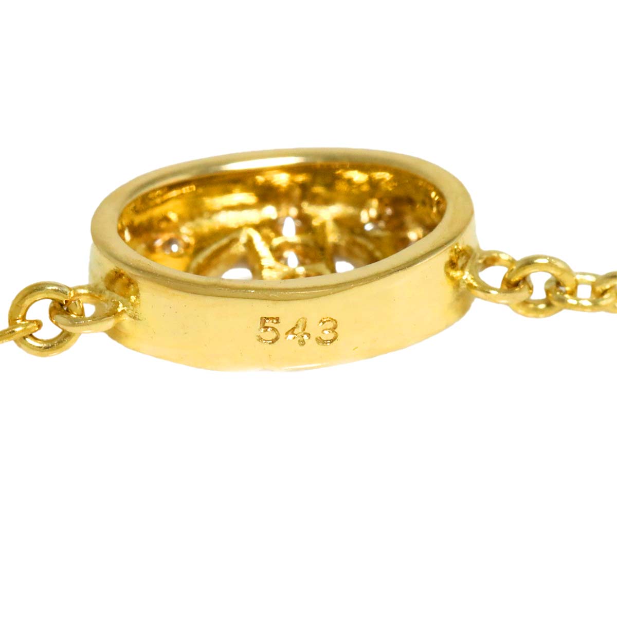 Diamond Necklace 18K Yellow Gold 750