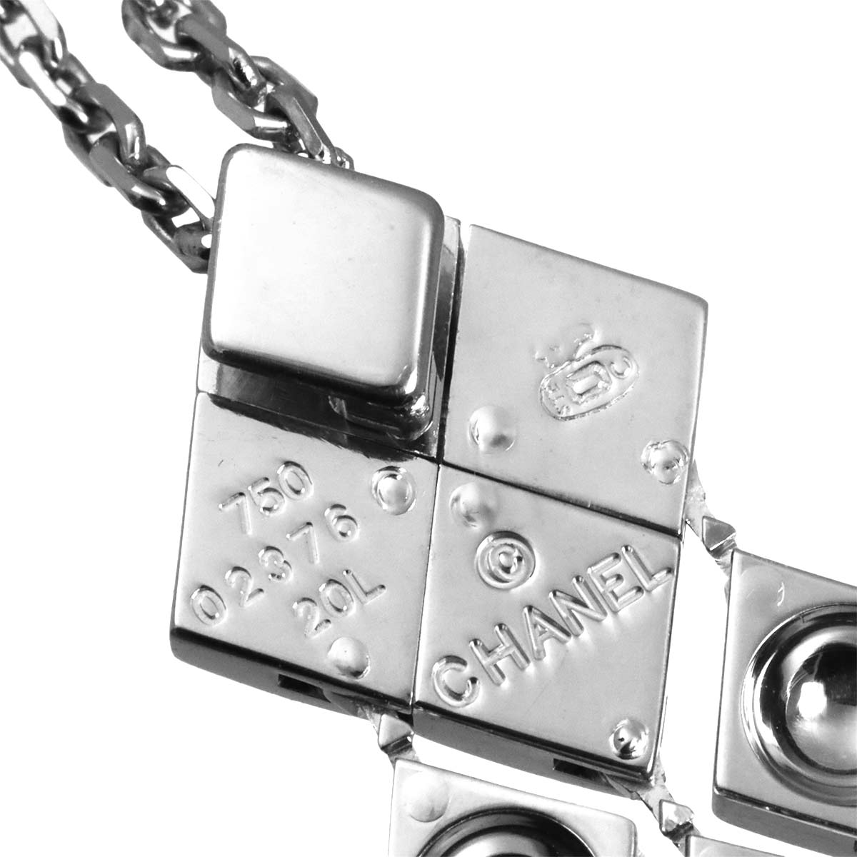 Materasse Diamond Necklace 18K White Gold 750