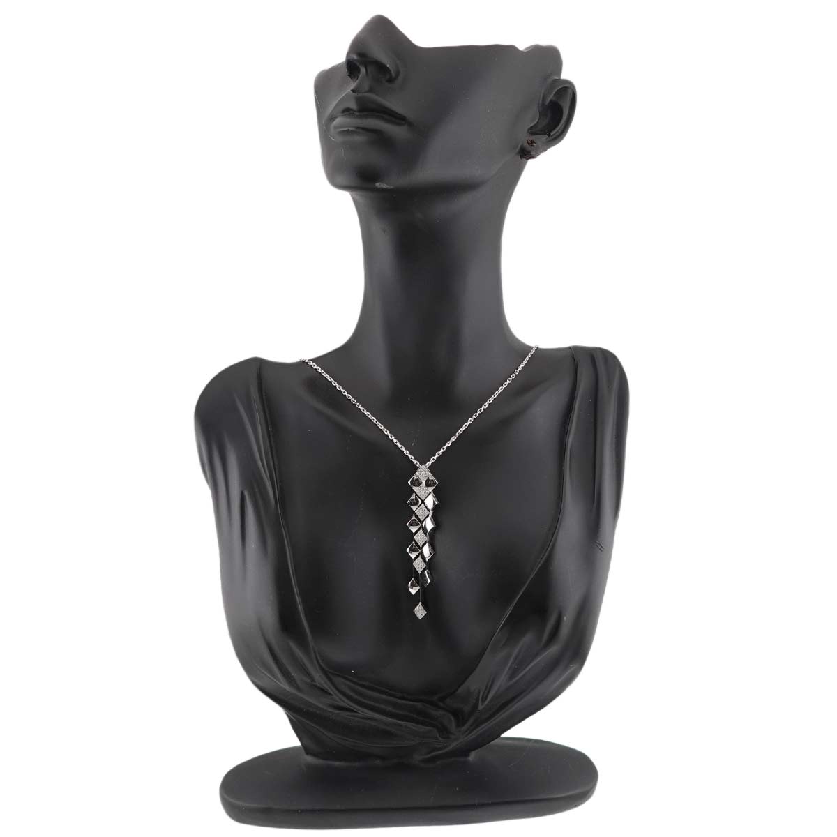 Materasse Diamond Necklace 18K White Gold 750