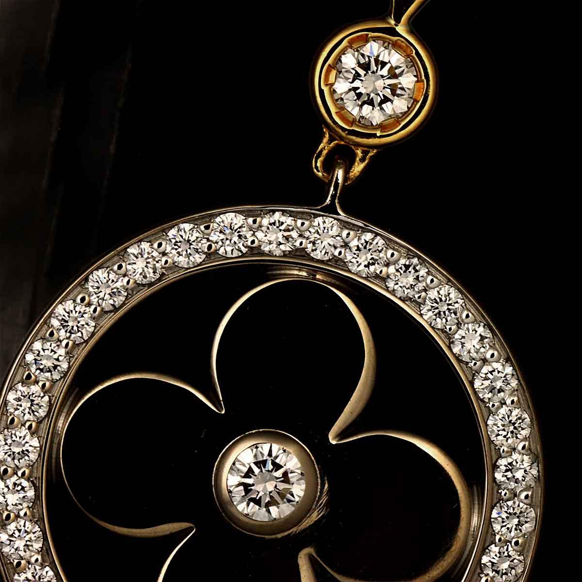 Idylle Blossom Diamond Earrings Pierced 18K WG PG YG 750