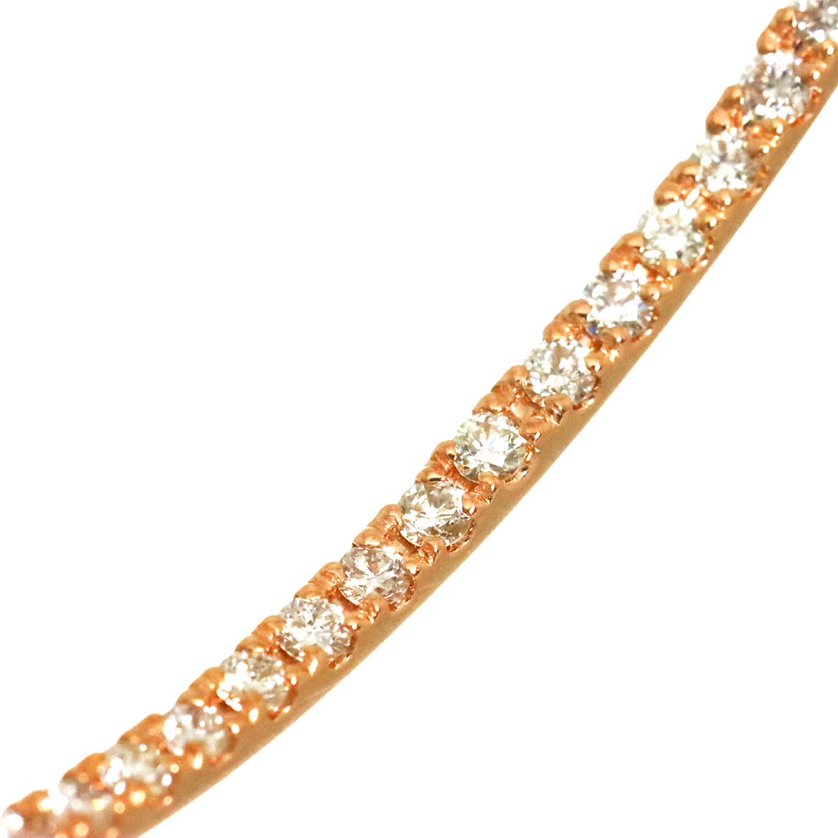 Diamond 1.50ct Earrings Pierced 18K PG Pink Gold 750