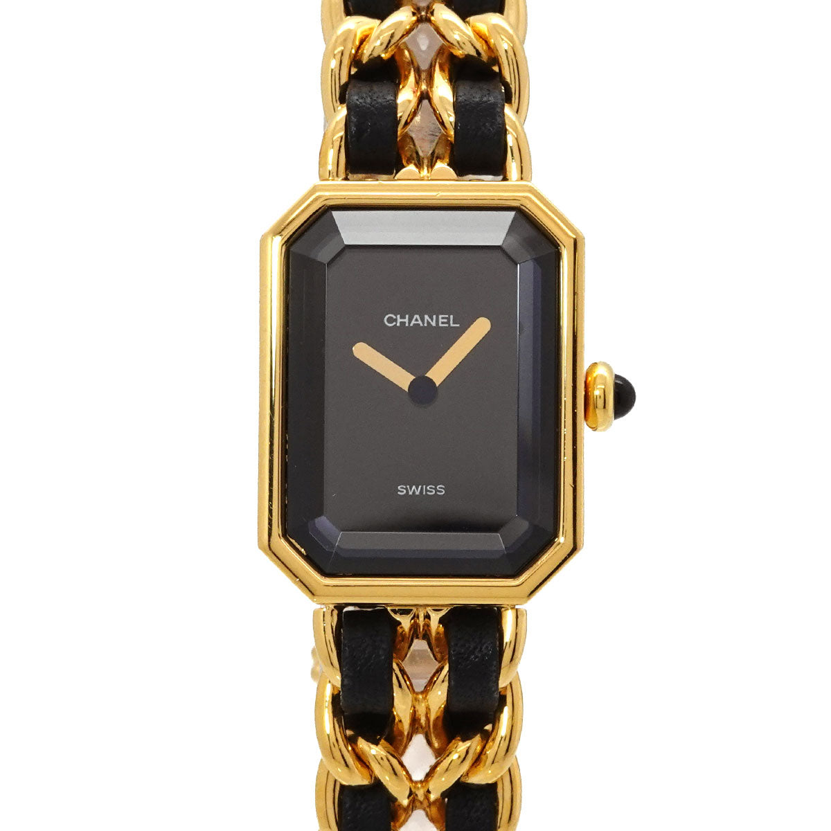 Premiere Size L H0001 Vintage Quartz Black Dial Ladies Watch