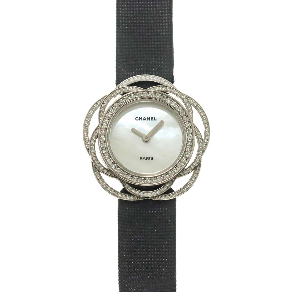 Camellia J10943 Quartz Diamond 750 WG White Shell Dial