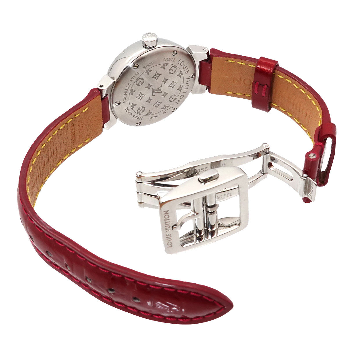 Tambour WTour Q121Z Quartz Diamond Red Dial Ladies