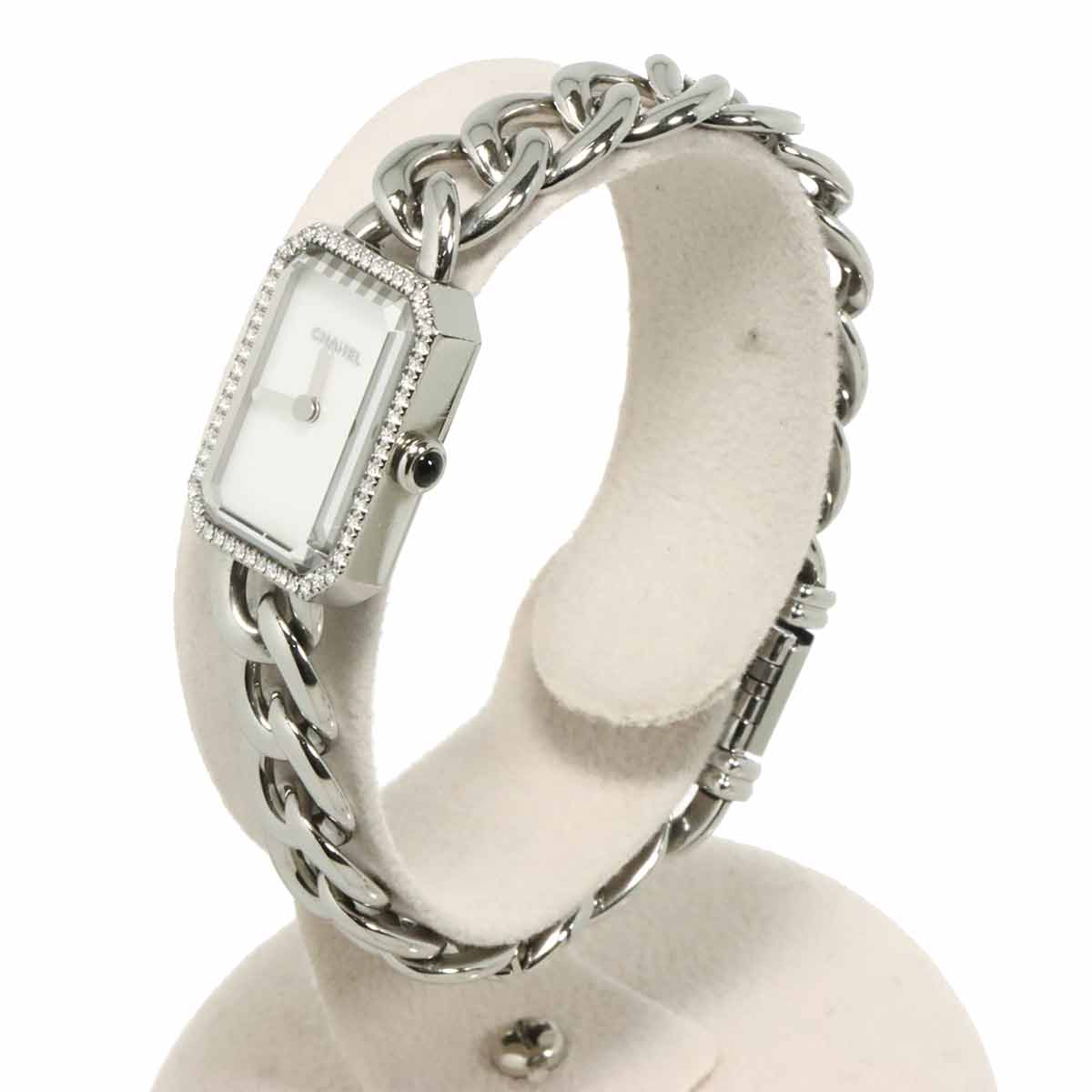 Premiere H3253 Diamond Bezel White Shell Dial Ladies Watch