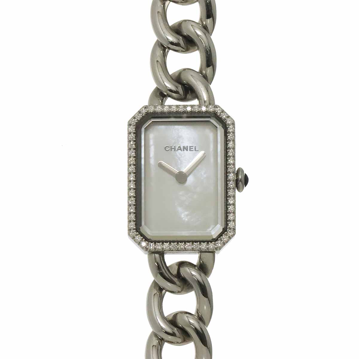 Premiere H3253 Diamond Bezel White Shell Dial Ladies Watch