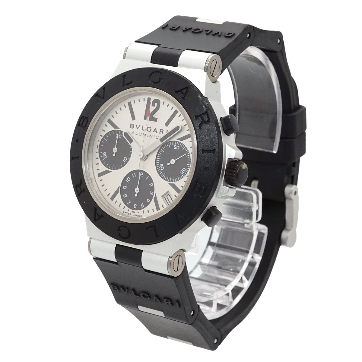 Aluminum AC38TA Date Automatic Silver Dial Mens Watch