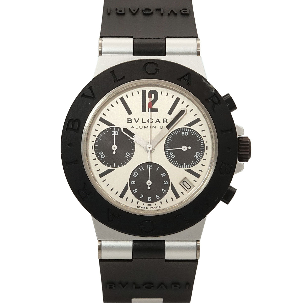 Aluminum AC38TA Date Automatic Silver Dial Mens Watch