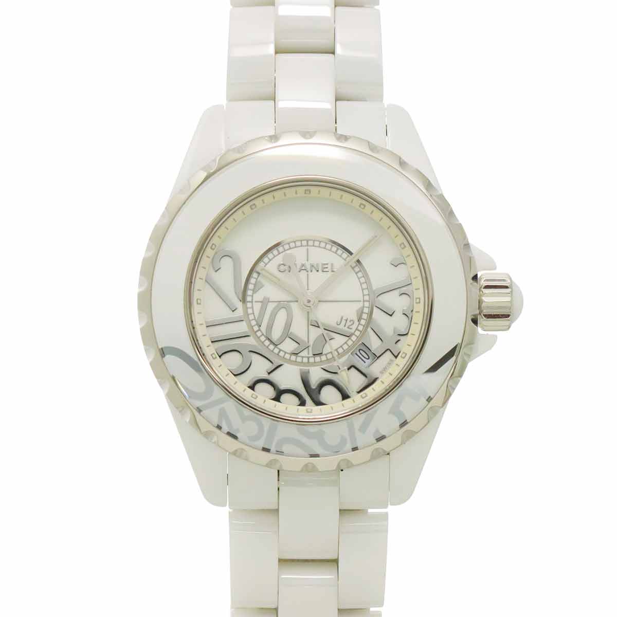 J12 Graffiti 33mm H5239 White Ceramic Limited Edition