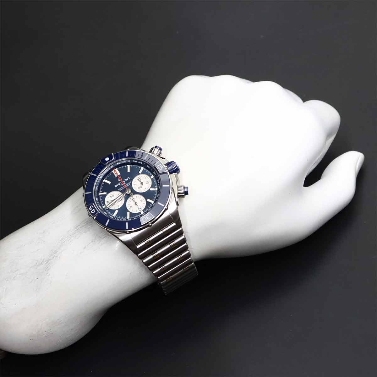 SuperChronomat B01 AB0136 Blue Dial Mens Watch
