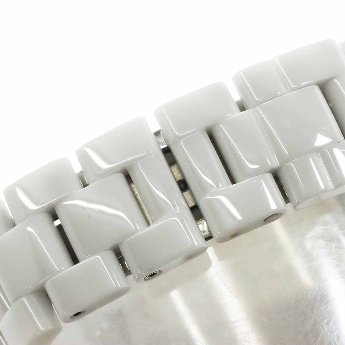 J12 H3839 Automatic Ceramic PG Date White Dial Mens