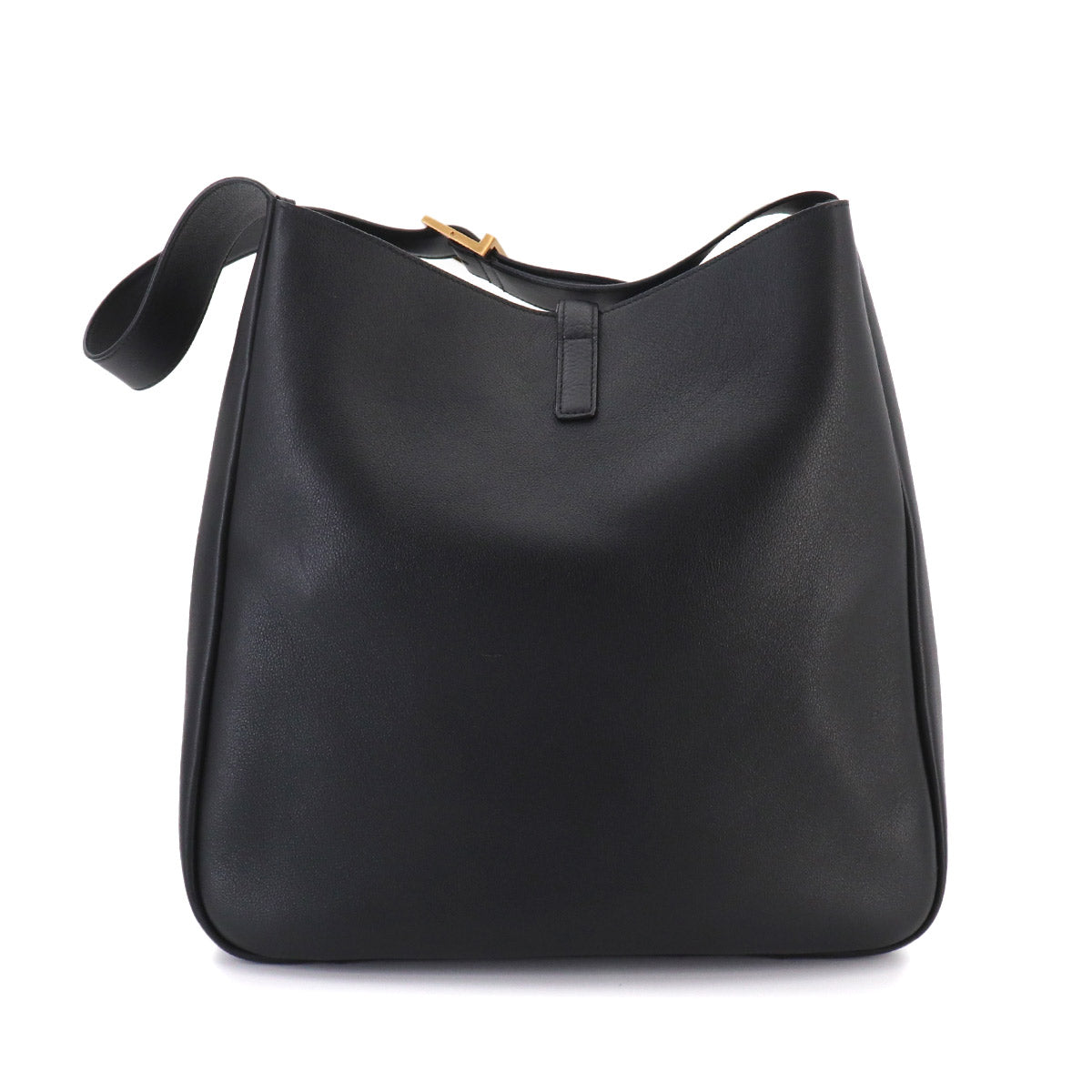 LE5A7 Large Shoulder Bag Leather Black 753837 Purse