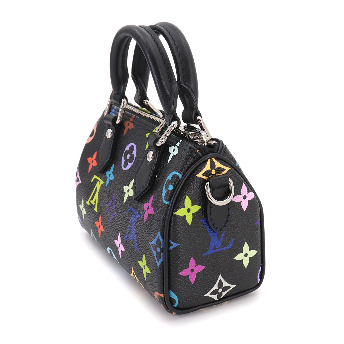 LVxTM Monogram Multi color Nano Speedy Hand Shoulder Bag