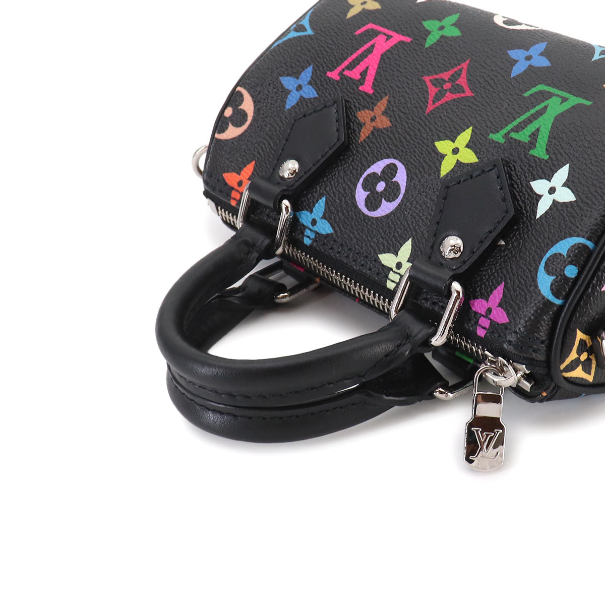 LVxTM Monogram Multi color Nano Speedy Hand Shoulder Bag